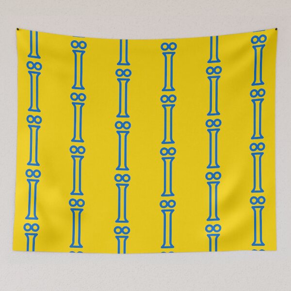 Item preview, Blue Ukrainian language specific letter Ї pattern designed and sold by Popalt.