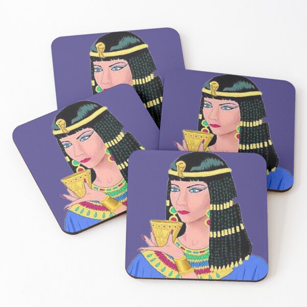 Item preview, Cleopatra drinks Coffee, the beautiful ancient Egyptian queen in Alexandria  designed and sold by AnadAA.