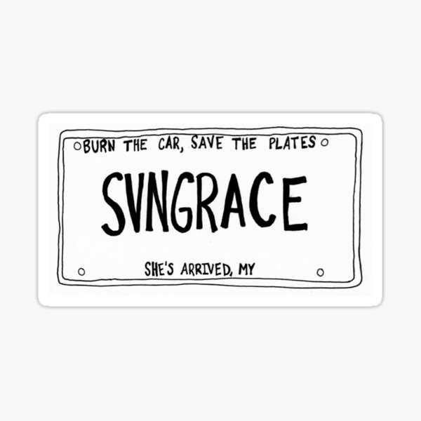 Item preview, Lumineers Big Parade Saving Grace License Plate  designed and sold by Full Whimsy.