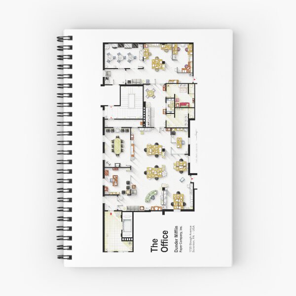Item preview, Floor plan of the offices from THE OFFICE (USA) designed and sold by TV Floorplans & More.