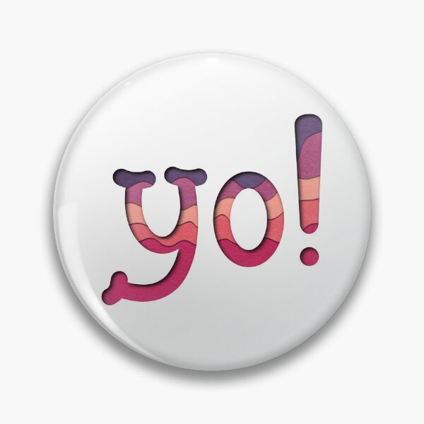 Item preview, Yo! Slang greeting Pink Violet Purple designed and sold by TasimaDesign.