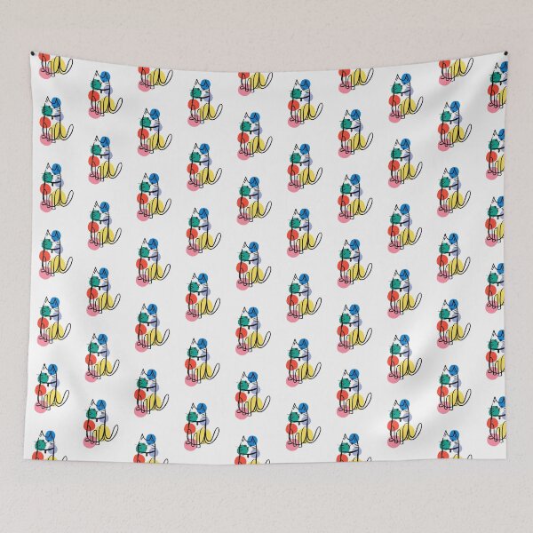 Item preview, Abstract cat number 2 designed and sold by JessCarrsArt.