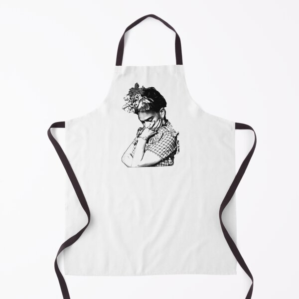 Aperçu de l'œuvre Portrait de Frida Kahlo en noir (blanc) créée et vendue par Madame Memento.