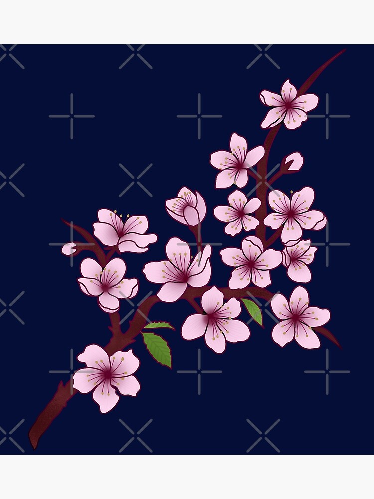 "cherry blossom national flower of japan" Poster for Sale by