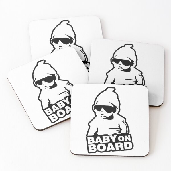 Item preview, Hoodie Baby On Board Cool Car Decal designed and sold by windowdecals.