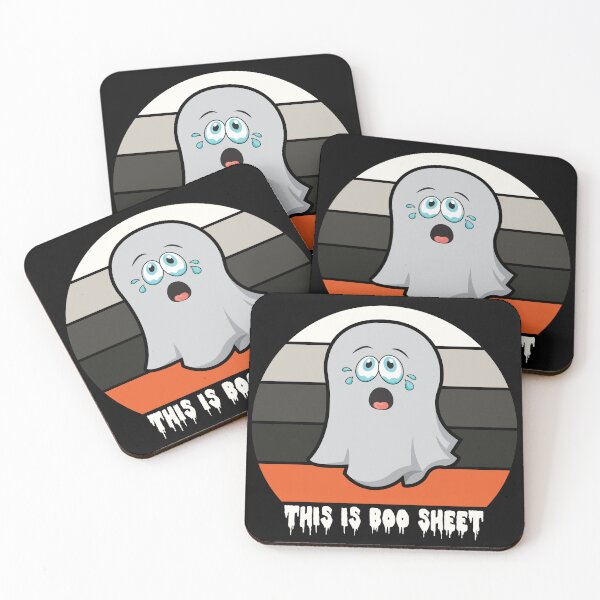 Item preview, This Is Boo Sheet Funny Halloween Sunset Design designed and sold by RaybenMedia.