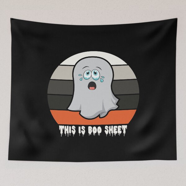 Item preview, This Is Boo Sheet Funny Halloween Sunset Design designed and sold by RaybenMedia.