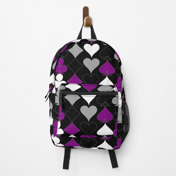 Item preview, Simple Ace Pride Suits Pattern (Black Background) designed and sold by geometricity.