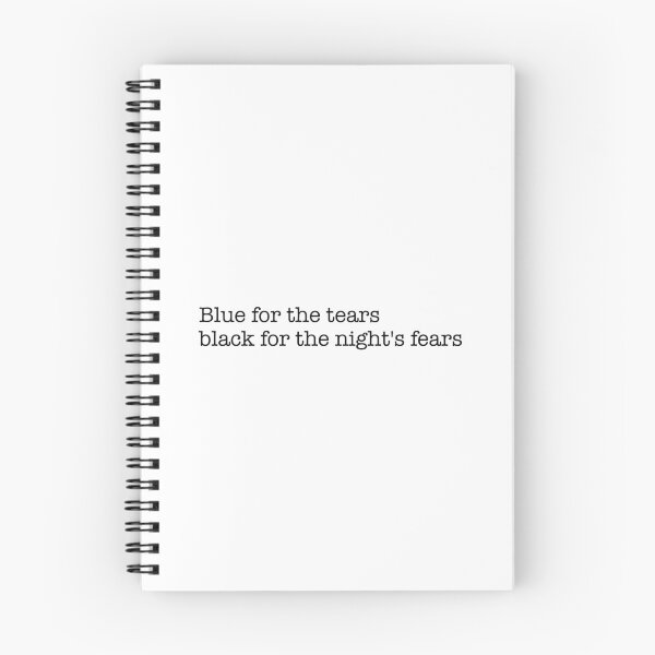 Item preview, Blue for the tears (black) designed and sold by didijuca.
