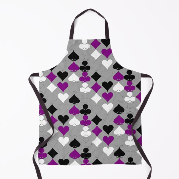 Item preview, Simple Ace Pride Suits Pattern (Gray Background) designed and sold by geometricity.