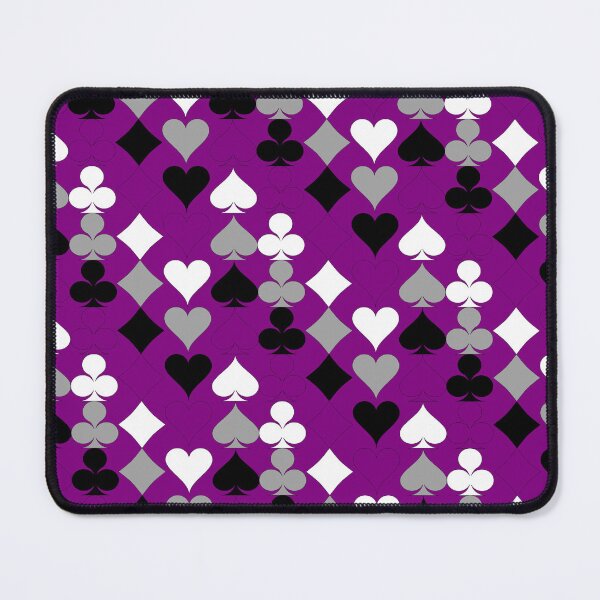Item preview, Simple Ace Pride Suits Pattern (Purple Background) designed and sold by geometricity.