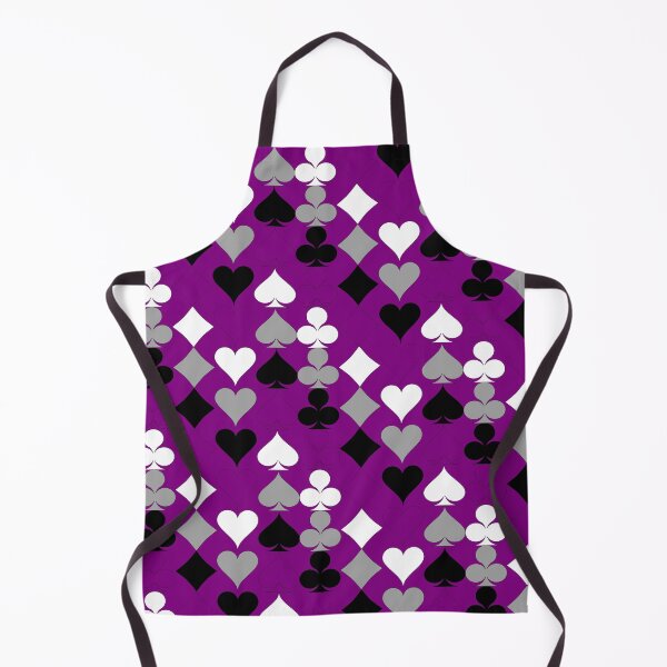 Item preview, Simple Ace Pride Suits Pattern (Purple Background) designed and sold by geometricity.