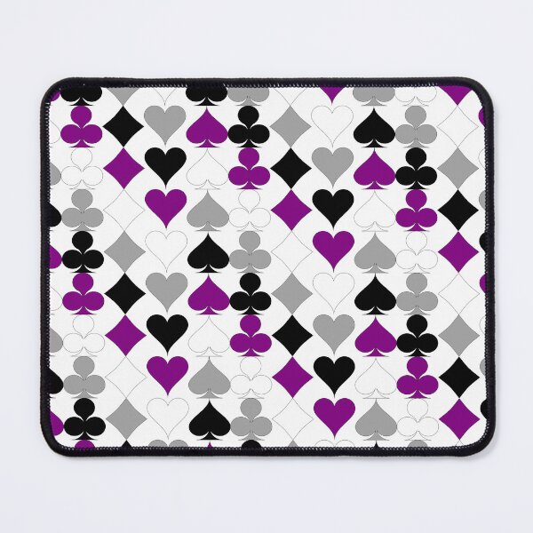 Item preview, Simple Ace Pride Suits Pattern (White Background) designed and sold by geometricity.