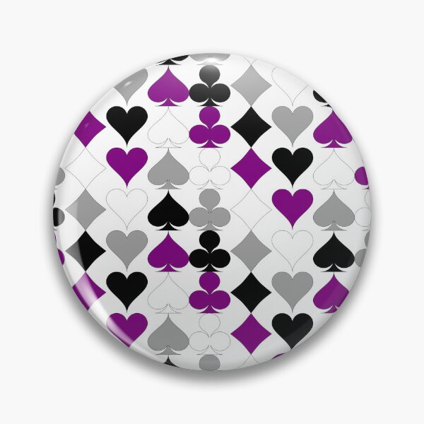 Item preview, Simple Ace Pride Suits Pattern (White Background) designed and sold by geometricity.