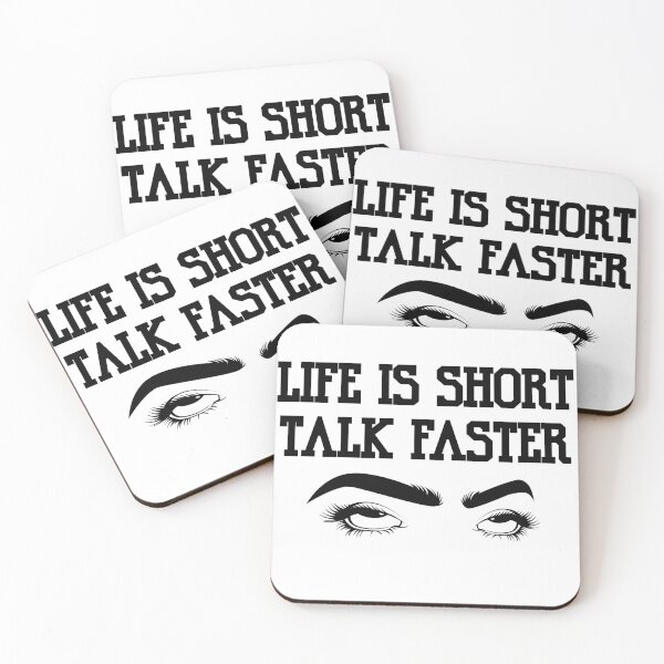 Item preview, Life is short talk faster [black] designed and sold by anstore0.
