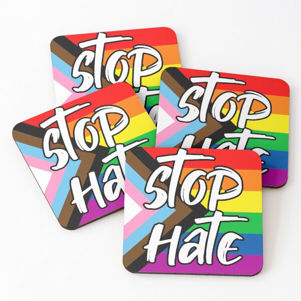 Item preview, Representation matters — especially for the most marginalized communities. Pride Flag, Stop Hate | Perfect Cool Script Designed  designed and sold by R.U BOLD.