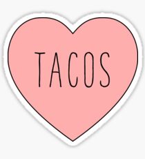 I Love Tacos Heart | Taco Time Sticker