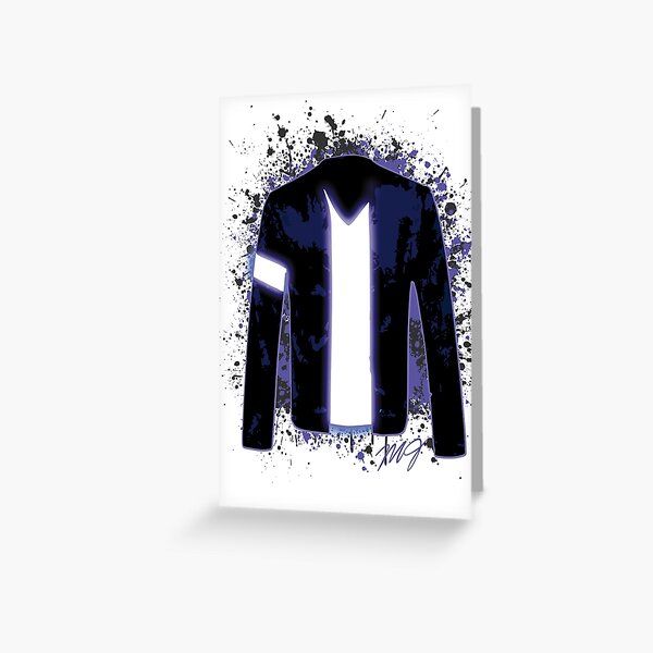 BILLIE JEAN jacket - black (Michael Jackson) Greeting Card