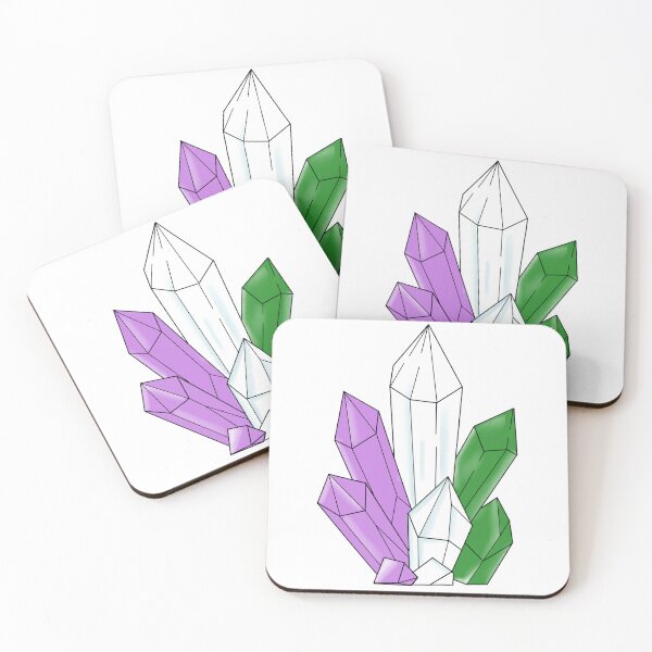 Item preview, Genderqueer crystals designed and sold by atlasbackache.