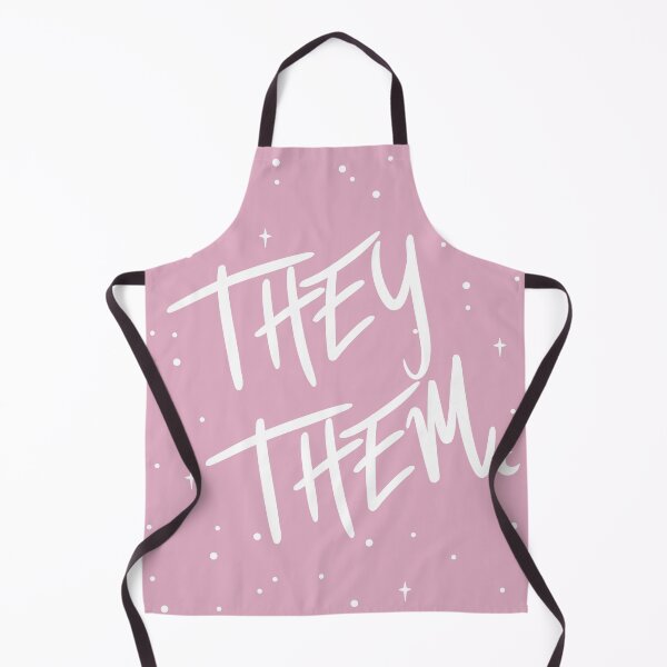 Item preview, Stars They/Them Pronouns in Dusty Pink designed and sold by MoonMint.