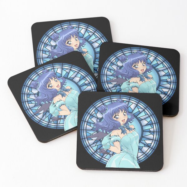 Item preview, Mew Mint Stained Glass from the anime Tokyo Mew Mew New original artwork designed and sold by EryaMoon.