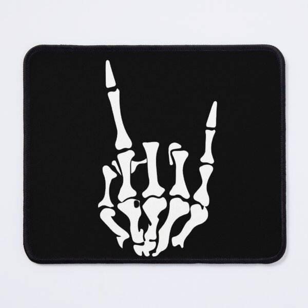 Item preview, Rock On Skeleton Hand Rock and Roll Horns Up Vinyl Decal designed and sold by windowdecals.