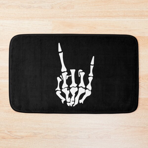 Item preview, Rock On Skeleton Hand Rock and Roll Horns Up Vinyl Decal designed and sold by windowdecals.