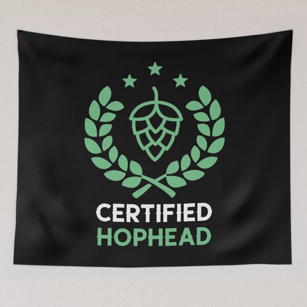 Item preview, Copy of Homebrewing Certified Hophead Funny designed and sold by OldCamp.