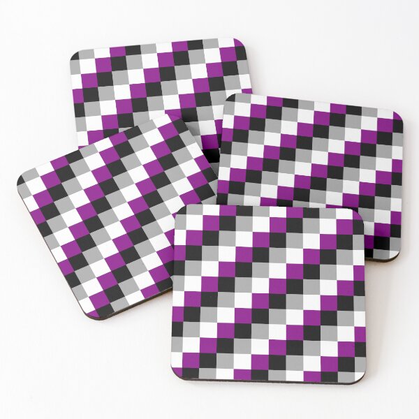 Item preview, Simple Ace Pride Square Pattern designed and sold by geometricity.