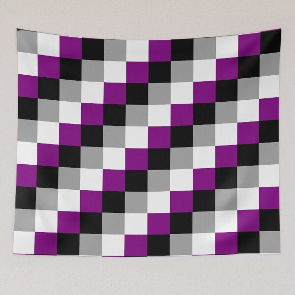 Item preview, Simple Ace Pride Square Pattern designed and sold by geometricity.