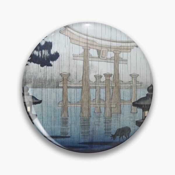 Item preview, Japanese Evening Rain Woodblock Art Ukiyo-e  Tsuchiya Koitsu  designed and sold by TeeARTHY.