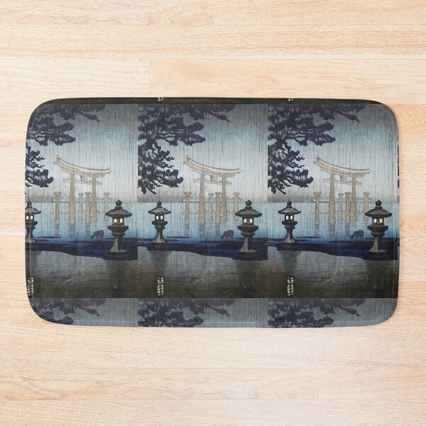 Item preview, Japanese Evening Rain Woodblock Art Ukiyo-e  Tsuchiya Koitsu  designed and sold by TeeARTHY.