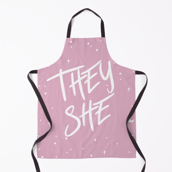Item preview, They She Pronouns in Dusty Pink designed and sold by MoonMint.
