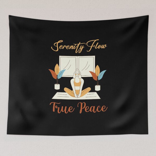 Item preview, Serenity flow true peace yoga girl designed and sold by bolkibox.
