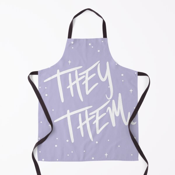 Item preview, Stars They/Them Pronouns in Dusty Lilac designed and sold by MoonMint.