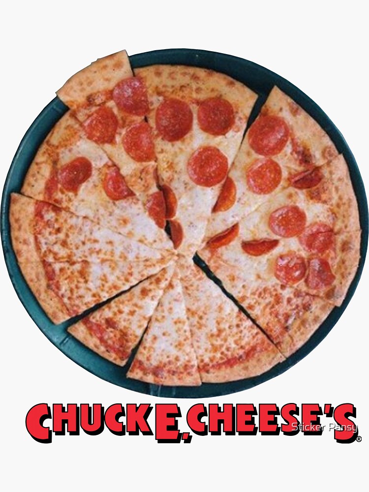 "ChuckECheese Pizza " Sticker for Sale by sambre Redbubble