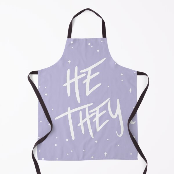 Item preview, Stars He/They Pronouns in Dusty Lilac designed and sold by MoonMint.