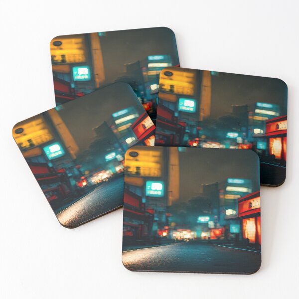 Item preview, Tokyo City Street View With Neon signs / Tokyo, Japan designed and sold by Unwind-Art-Work.