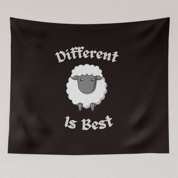 Item preview, Different is Best Sheep designed and sold by Psycheek.
