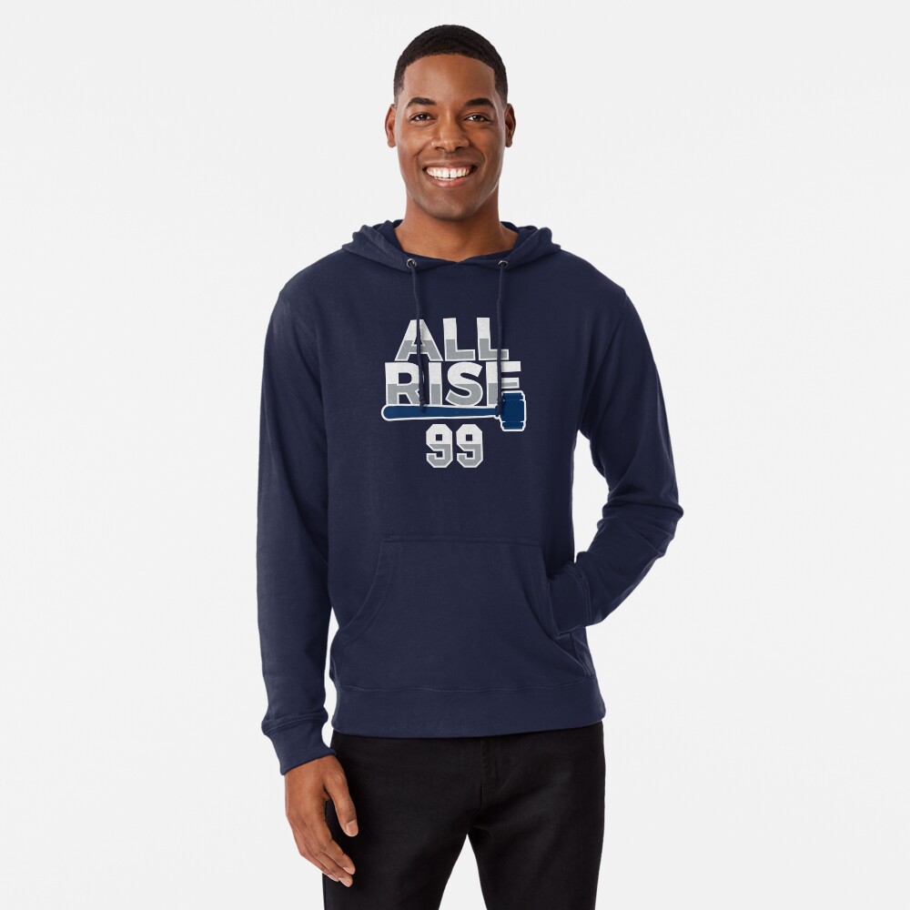 MLB Yankees 99 Aaron Judge Black Grey Ageless Must-Have Lace-Up Pullover  Hoodie