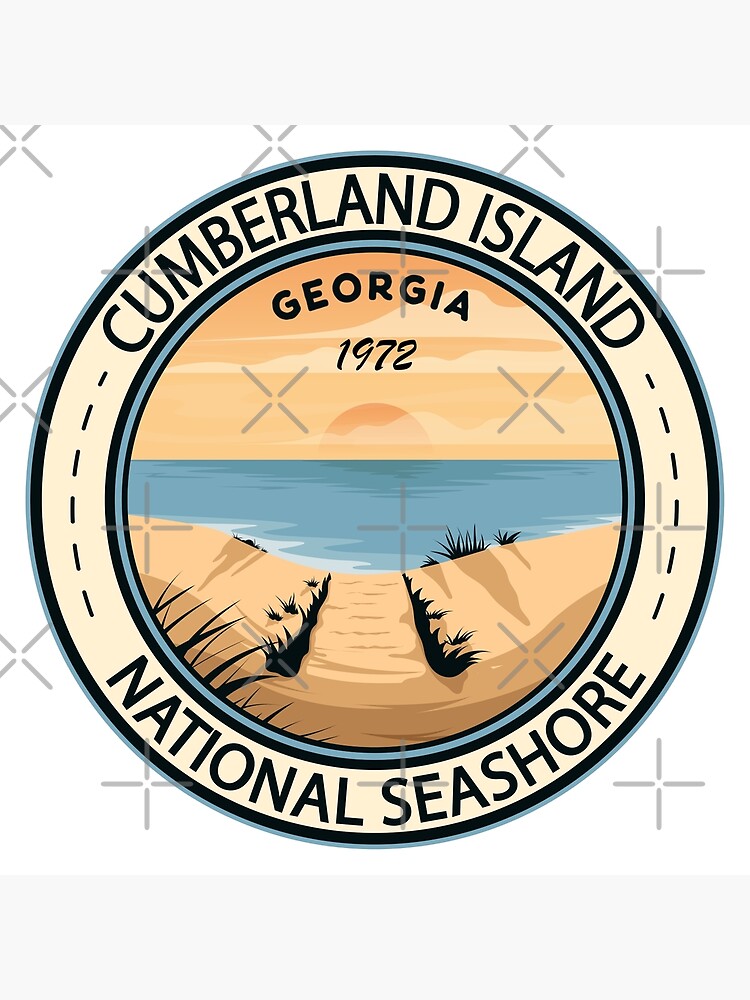 "Cumberland Island National Seashore Badge" Poster for Sale by