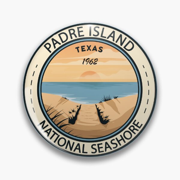 Artikelvorschau, Padre Island National Seashore Texas-Abzeichen entworfen und verkauft von KrisSidDesigns.