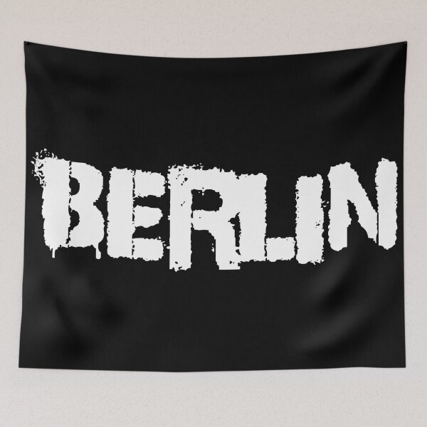 Item preview, Berlin grunge in white text designed and sold by TeesMi.