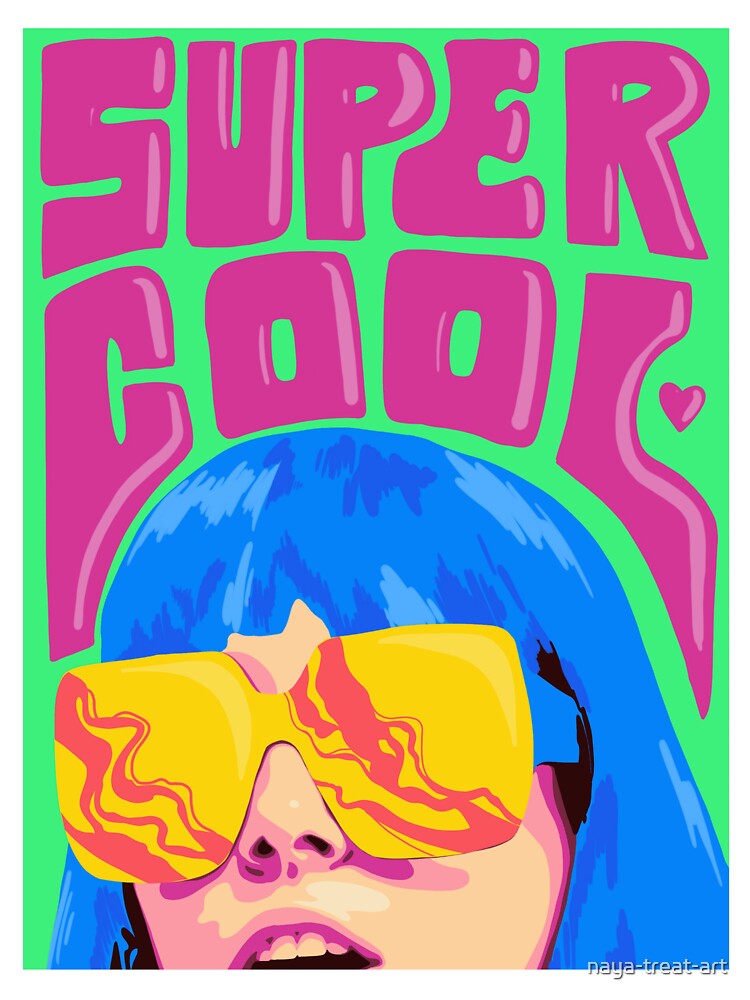 "Super Cool Digital Art Drawing, Painting, Poster, Artwork, Color, Pop
