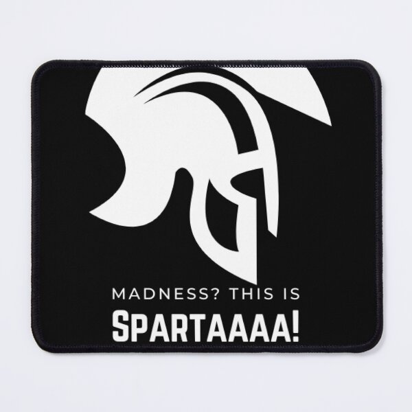 Item preview, Gladiator quote "THIS IS SPARTA!" with helmet design designed and sold by felixsf58.