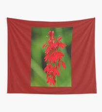 Scarlet Lobelia Wall Tapestry