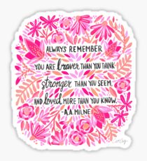 Immer daran denken - Pink Ombré Palette Sticker