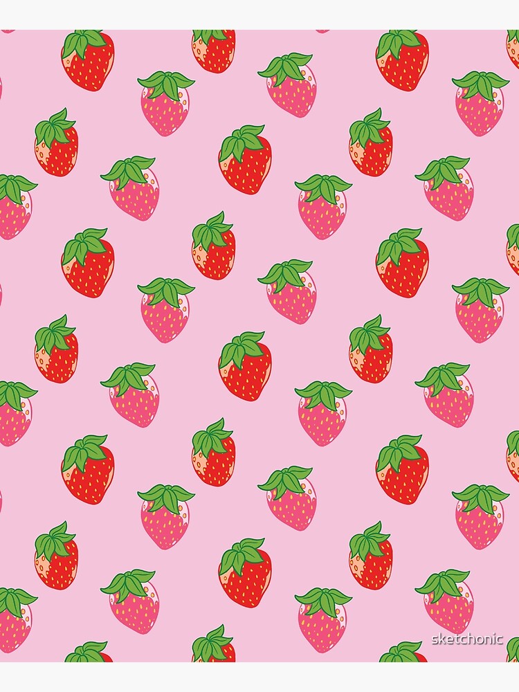 Thumbnail 6 of 6, Apron, Strawberry Milk designed and sold by sketchonic.