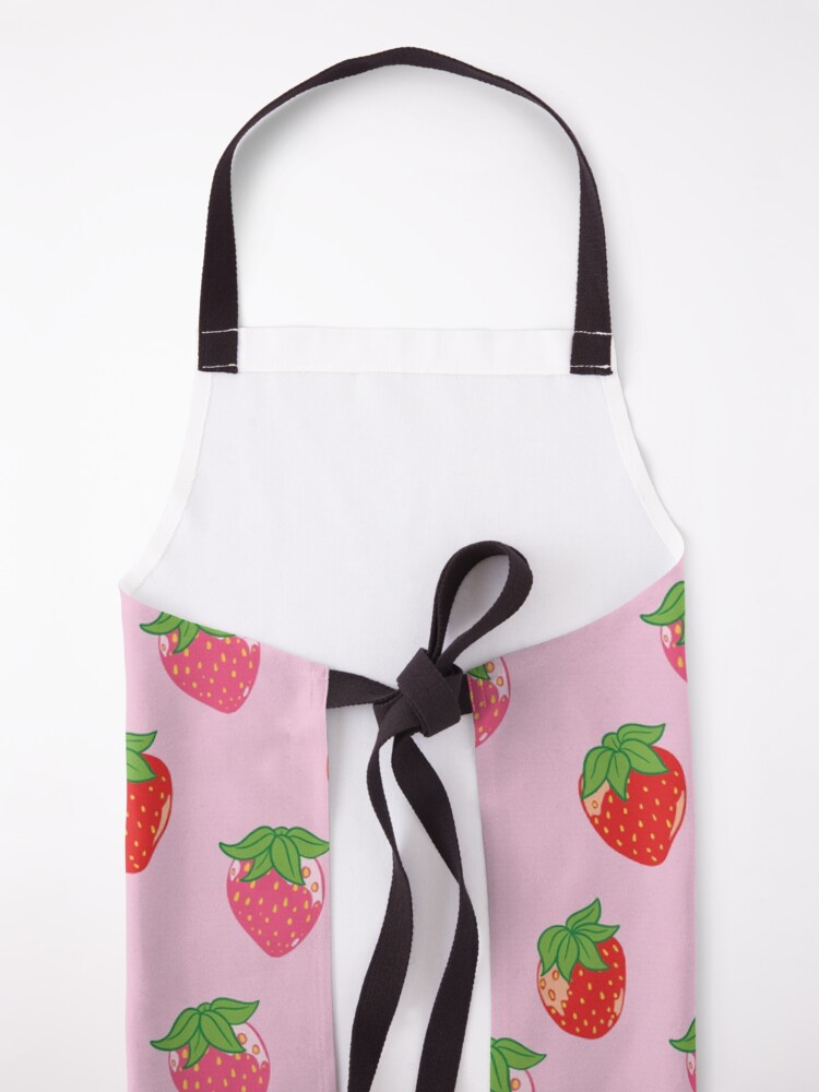 Thumbnail 5 of 6, Apron, Strawberry Milk designed and sold by sketchonic.