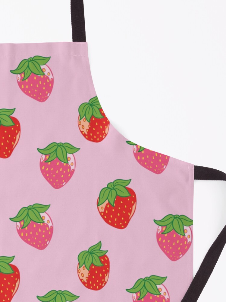 Thumbnail 3 of 6, Apron, Strawberry Milk designed and sold by sketchonic.